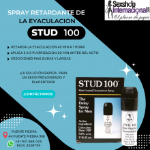 STUD 100 SPRAY RETARDAR EYACULACIÓN REINO UNIDO SEXSHOP PTE PIEDRA